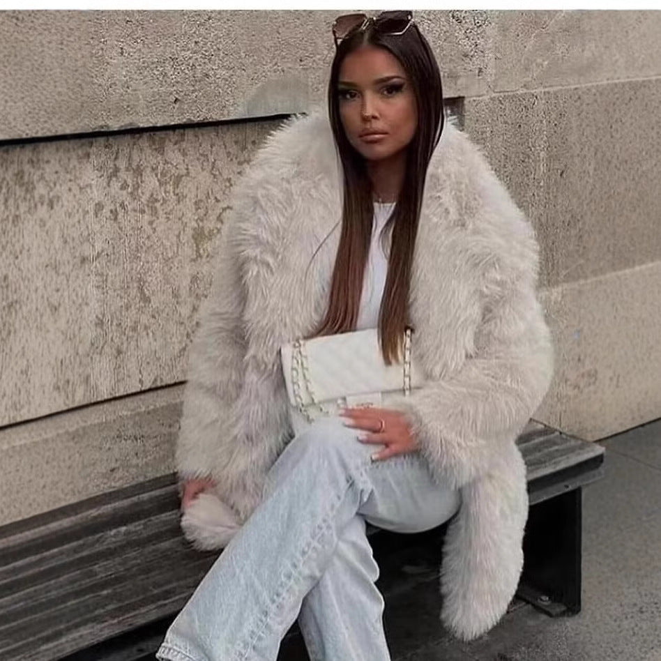 Manteau Melia en fausse fourrure