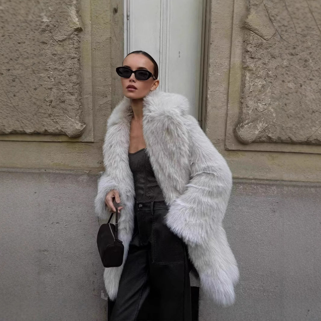 Manteau Melia en fausse fourrure