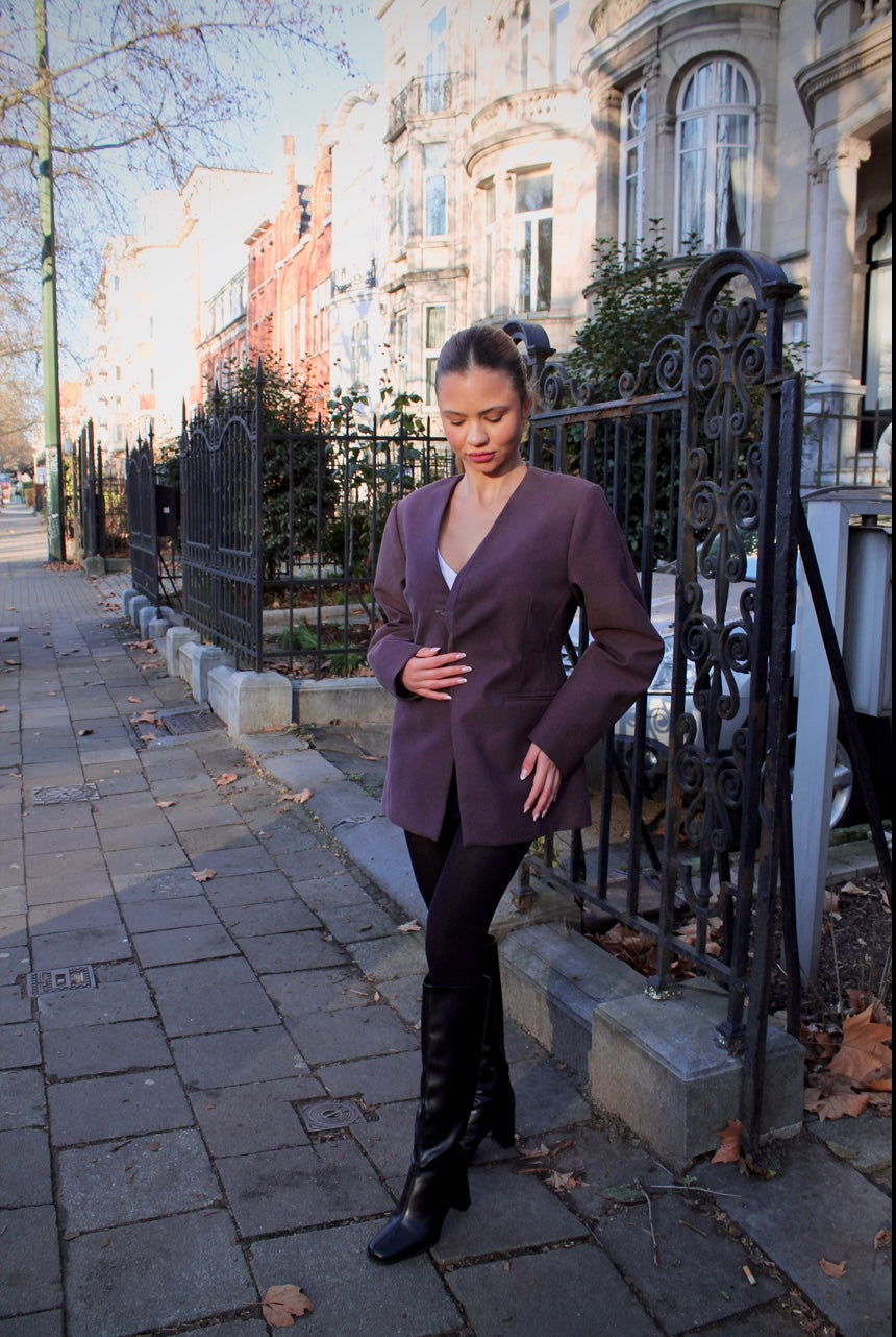 Bayla Sculpt Cotton Blazer