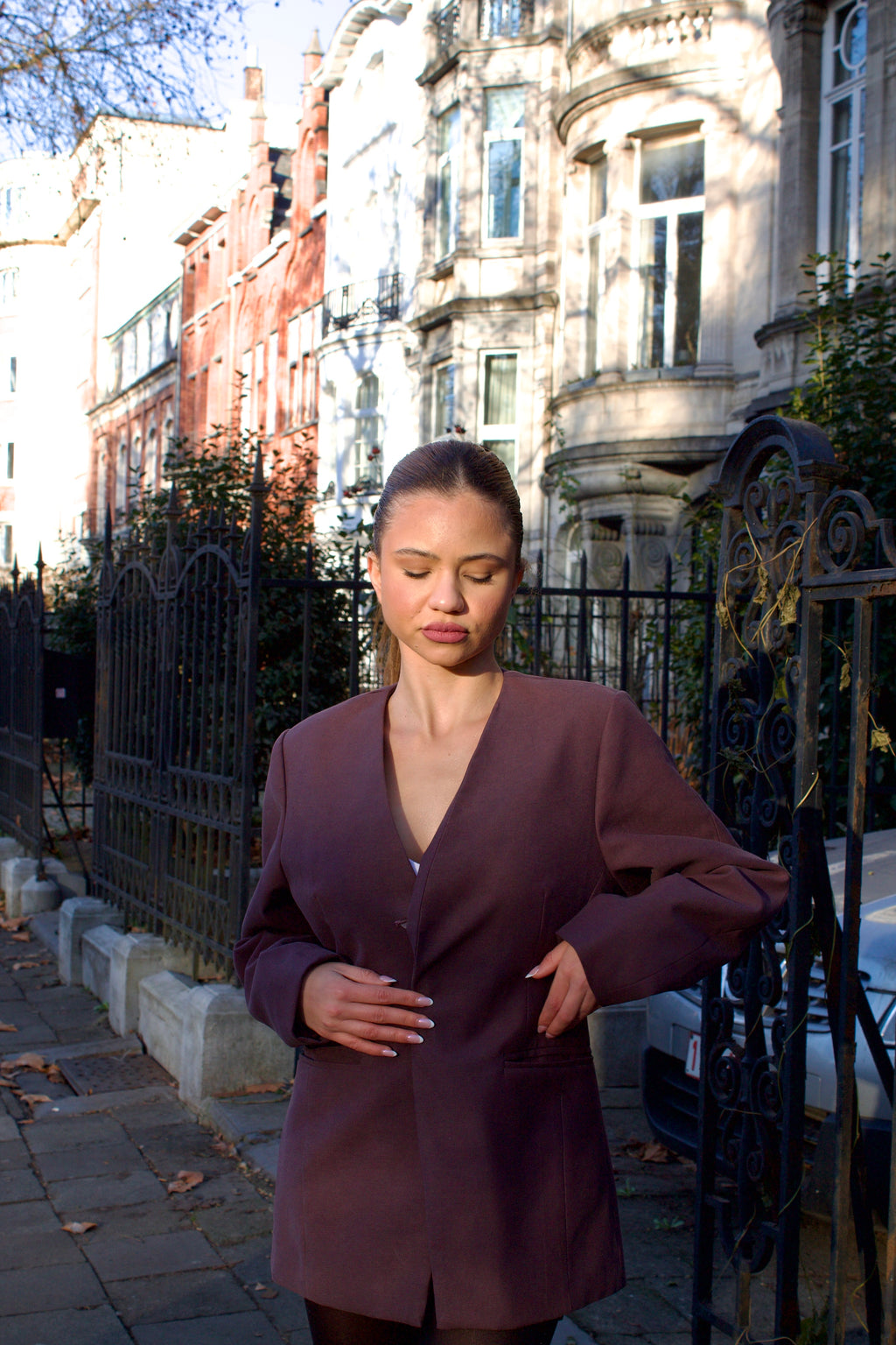 Bayla Sculpt Cotton Blazer