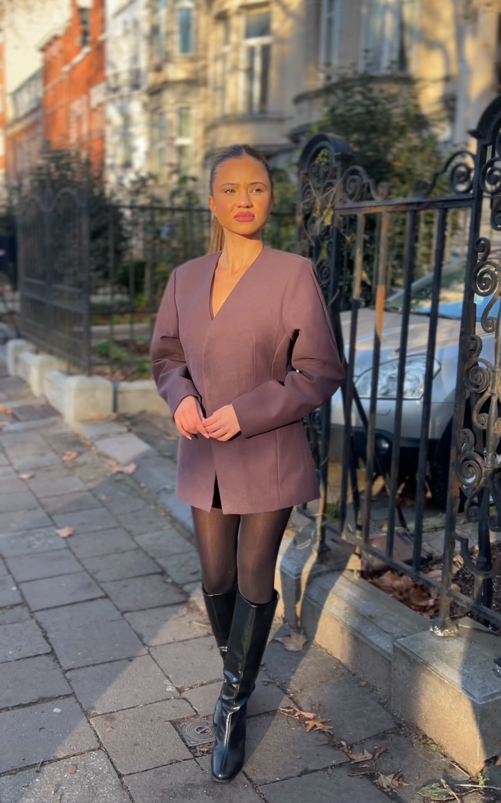 Bayla Sculpt Cotton Blazer