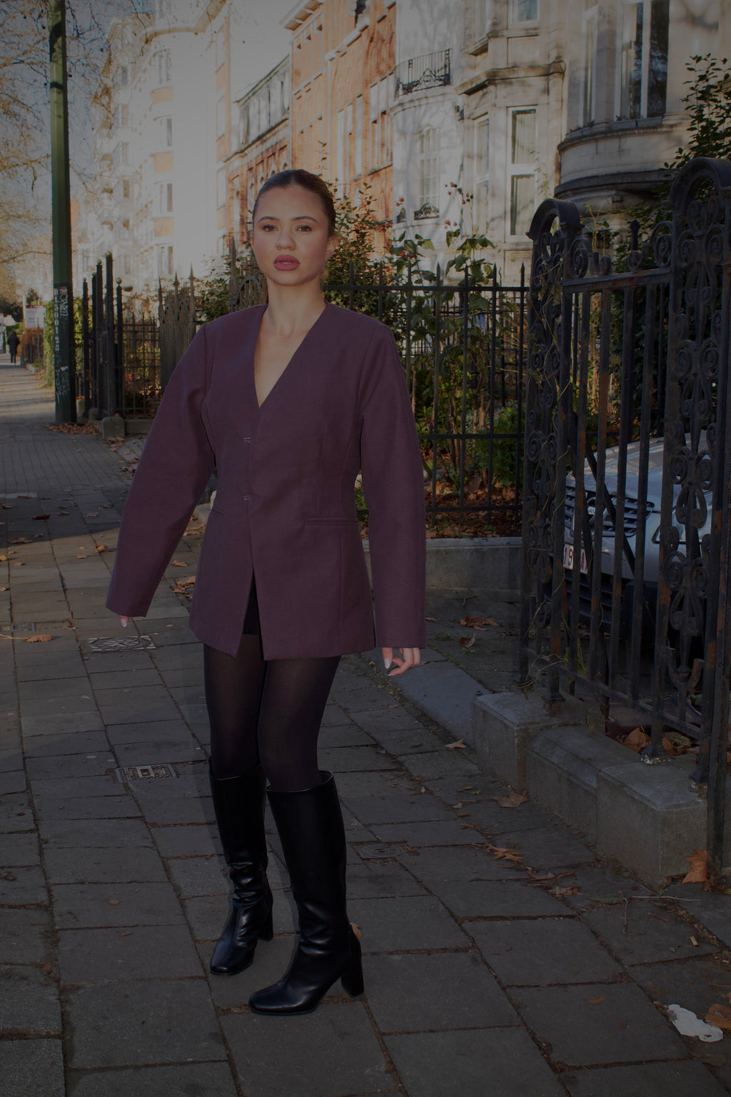 Bayla Sculpt Cotton Blazer